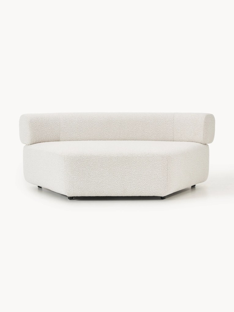 Modulo angolare curvo in bouclé Anton