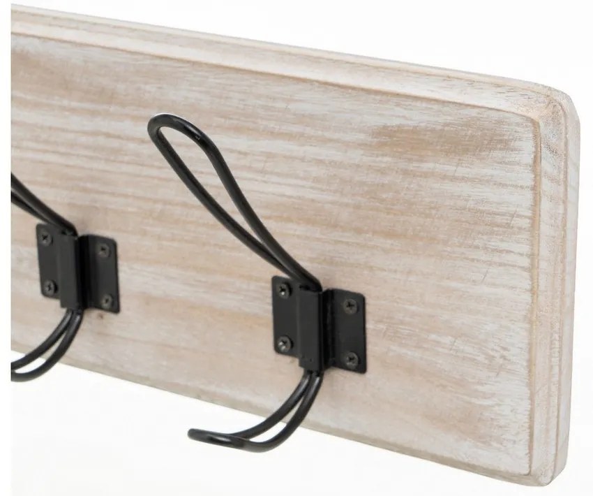 Appendiabiti da parete in legno massiccio pavlovnia - Casa Selección