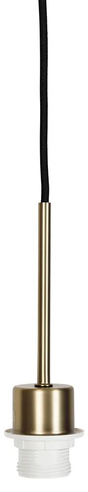 Lampada a sospensione moderna bronzo con cavo nero - Combi 1