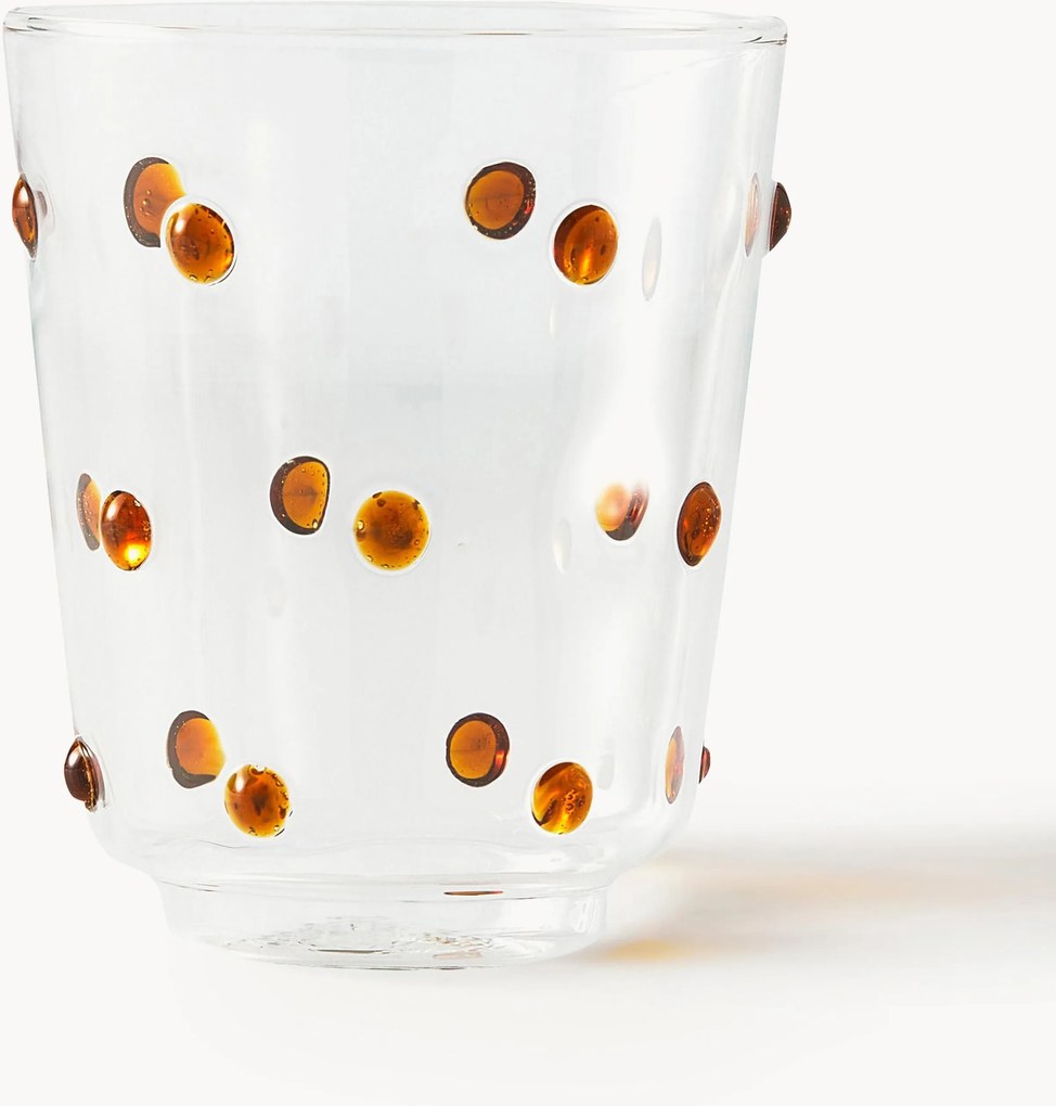 Set di 2 bicchieri in vetro borosilicato soffiato Nob