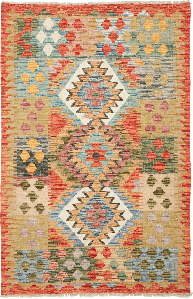 Kilim Tappeto 100x150 (Pakistan) Tessuto A Mano