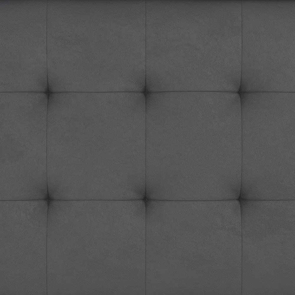 Divano letto grigio in similpelle 191 cm Maine - Støraa