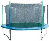 Trampolino Tappeto Elastico per Esterno con Rete di Protezione Diametro 366Cm Garlando Combi Xl