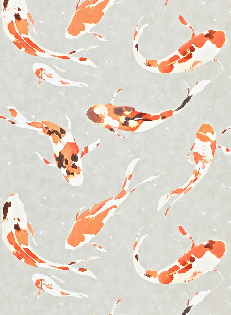 Harlequin Carta da parati Koi - Paprika