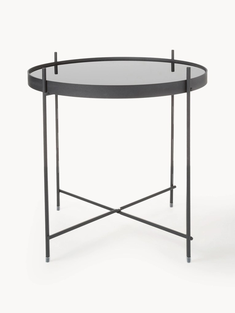 Tavolino con piano in vetro Cupid