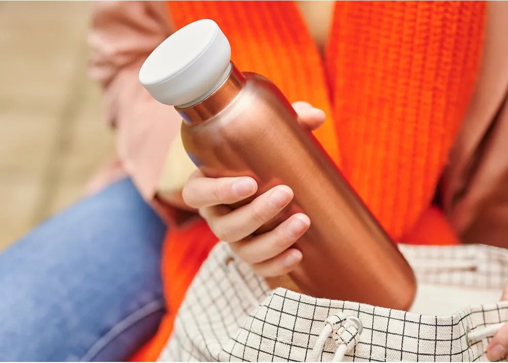 Bottiglia in acciaio inox color bronzo 500 ml Rose gold - Mepal