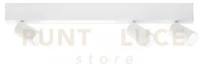 Applique a parete led oriented bianca 3 luci attacco gu10 e 1 led 8...