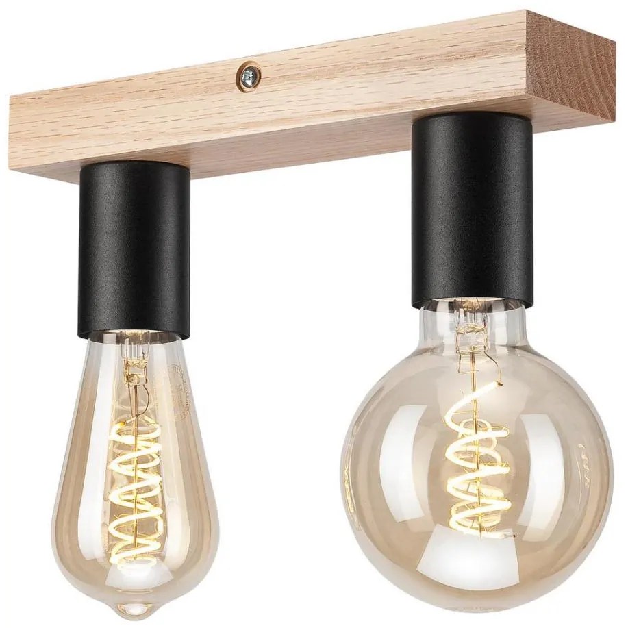 Lampadario a plafone VITO OAK 2xE27/60W/230V quercia