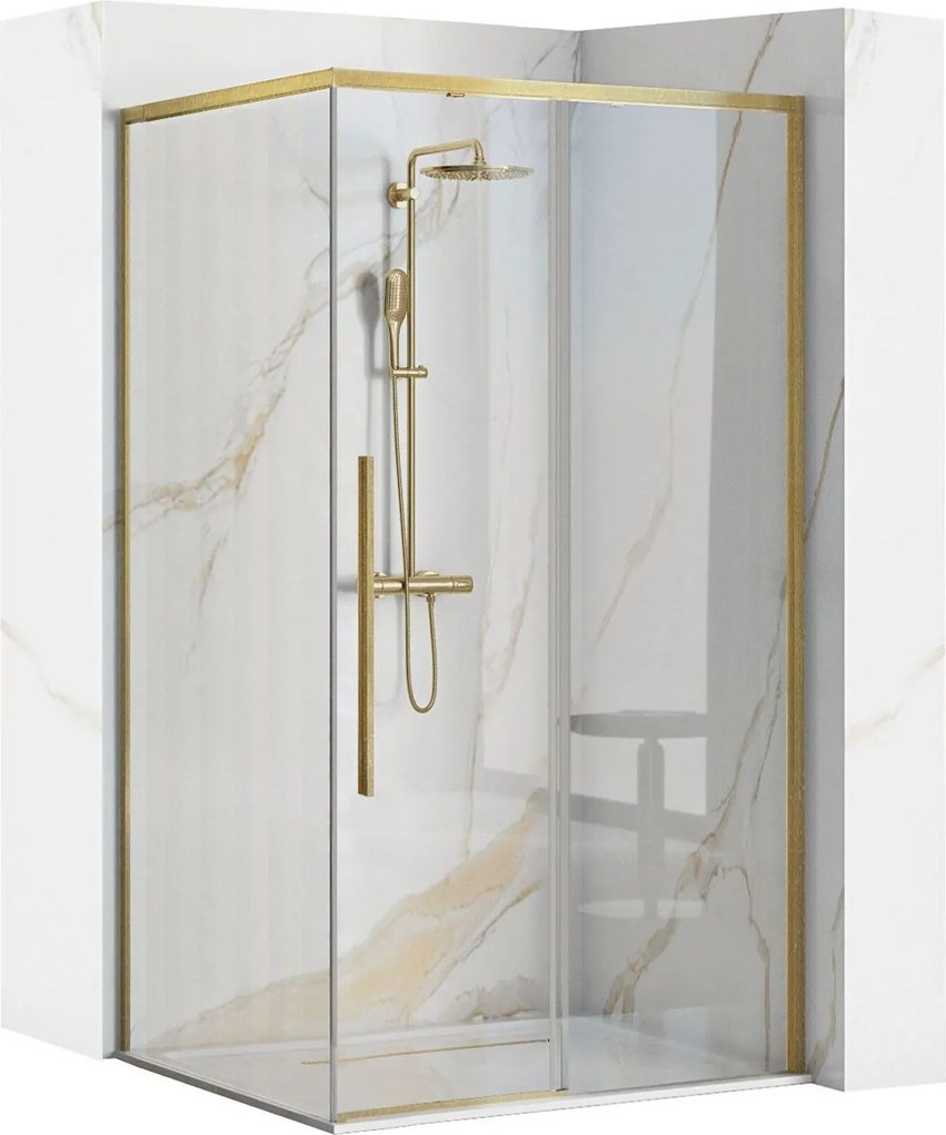 Cabina doccia SOLAR GOLD Brush 90x90