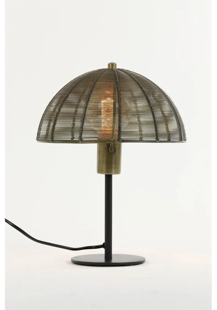 Lampada da tavolo in bronzo (altezza 33 cm) Klobu - Light &amp; Living