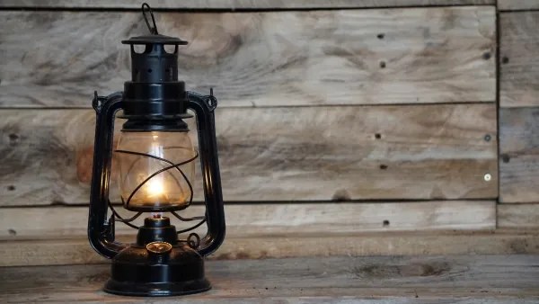 Brilagi - Lampada ad olio LANTERNA 28 cm nera