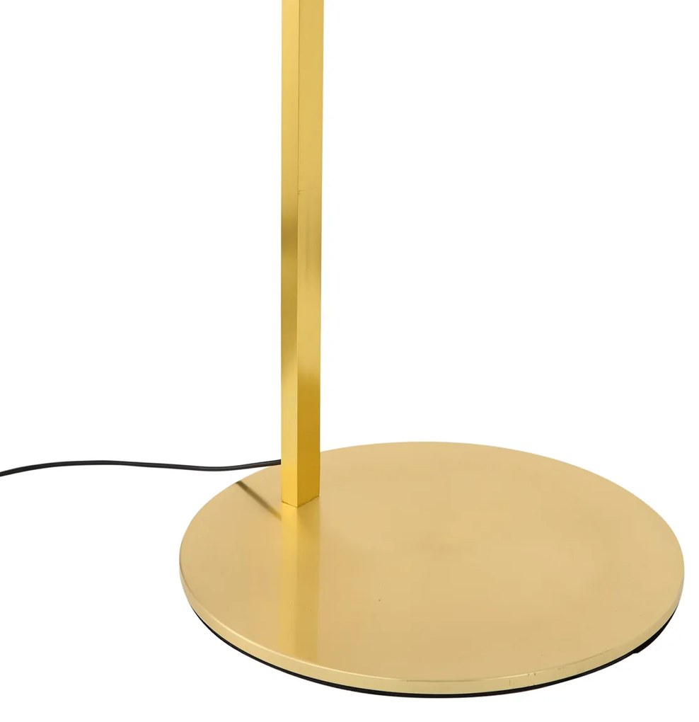 Lampada ad arco moderna ottone con LED e dimmer touch - Arlow