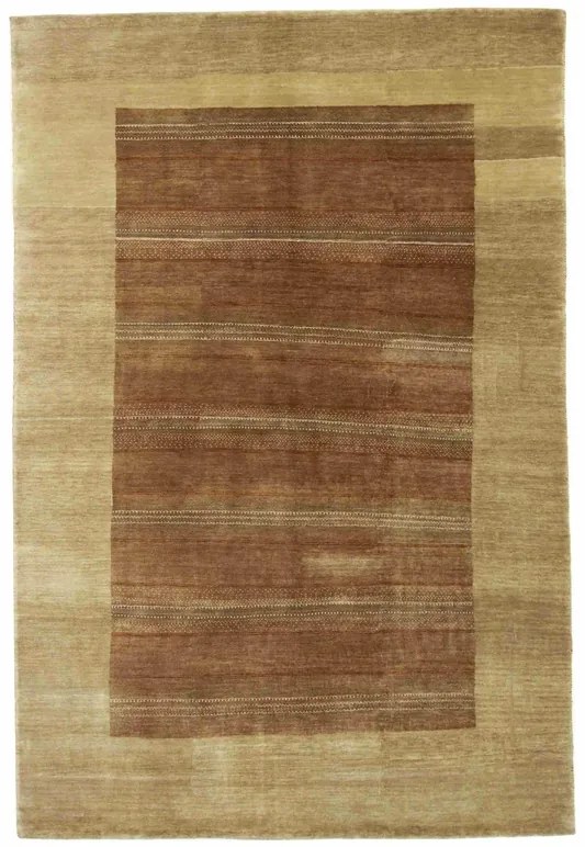 Loribaft Tappeto orientale 160 x 240 Marrone (Indian) Annodato A Mano