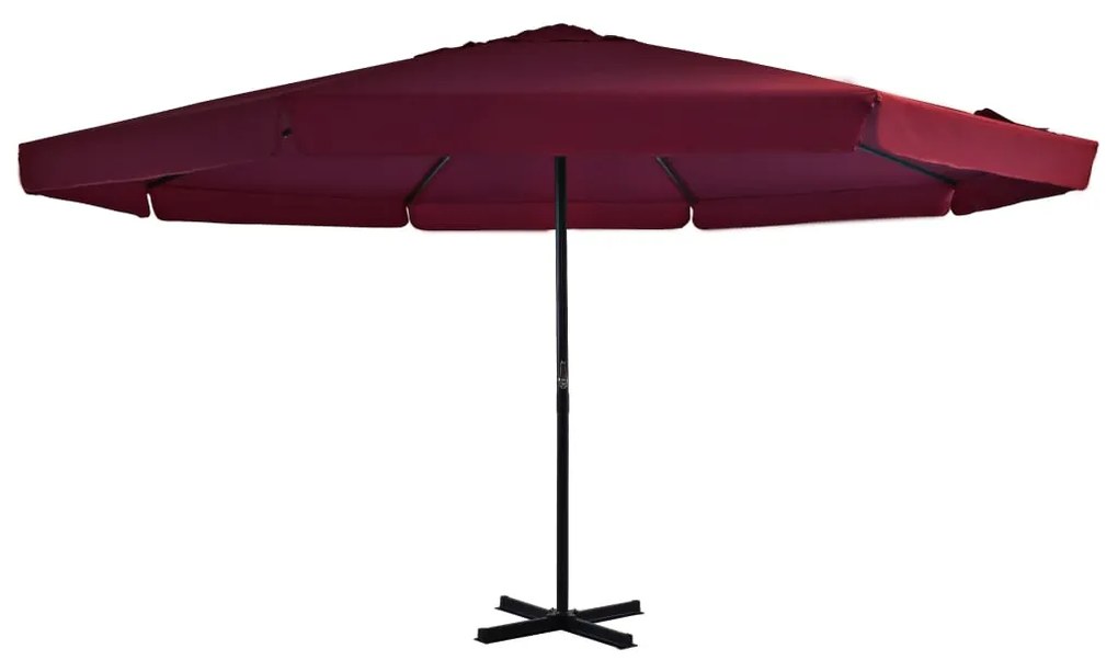 Ombrellone Da Esterni Con Palo İn Alluminio 500 Cm Bordò /