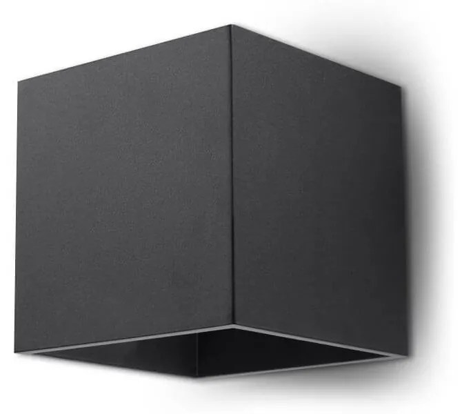 Applique da Parete in Alluminio QUAD 1 G9 Nera da Interno Colore del corpo Nero