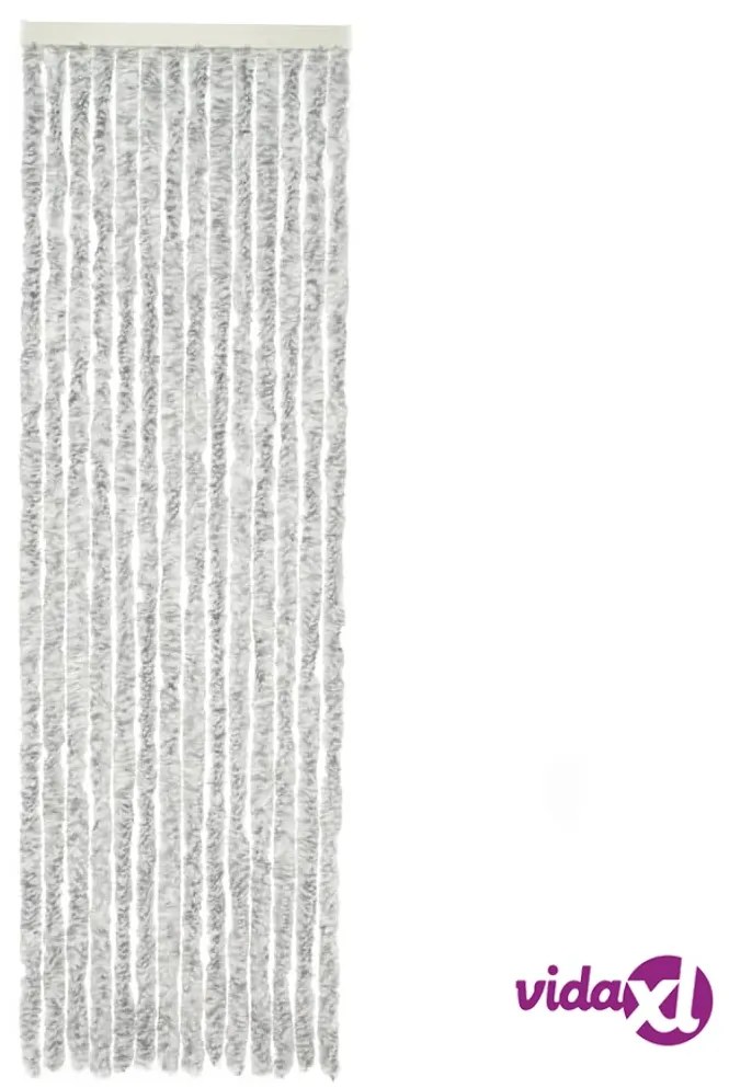 Travellife Zanzariera da Porta Chenille Rain 185x56 cm Grigia e Bianca