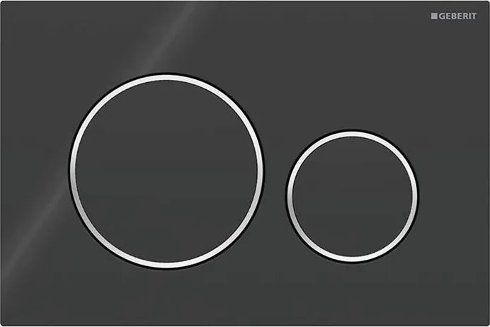 Geberit 115.882.KM.1 - Placca di comando Sigma20 24,6x16,4 cm nero