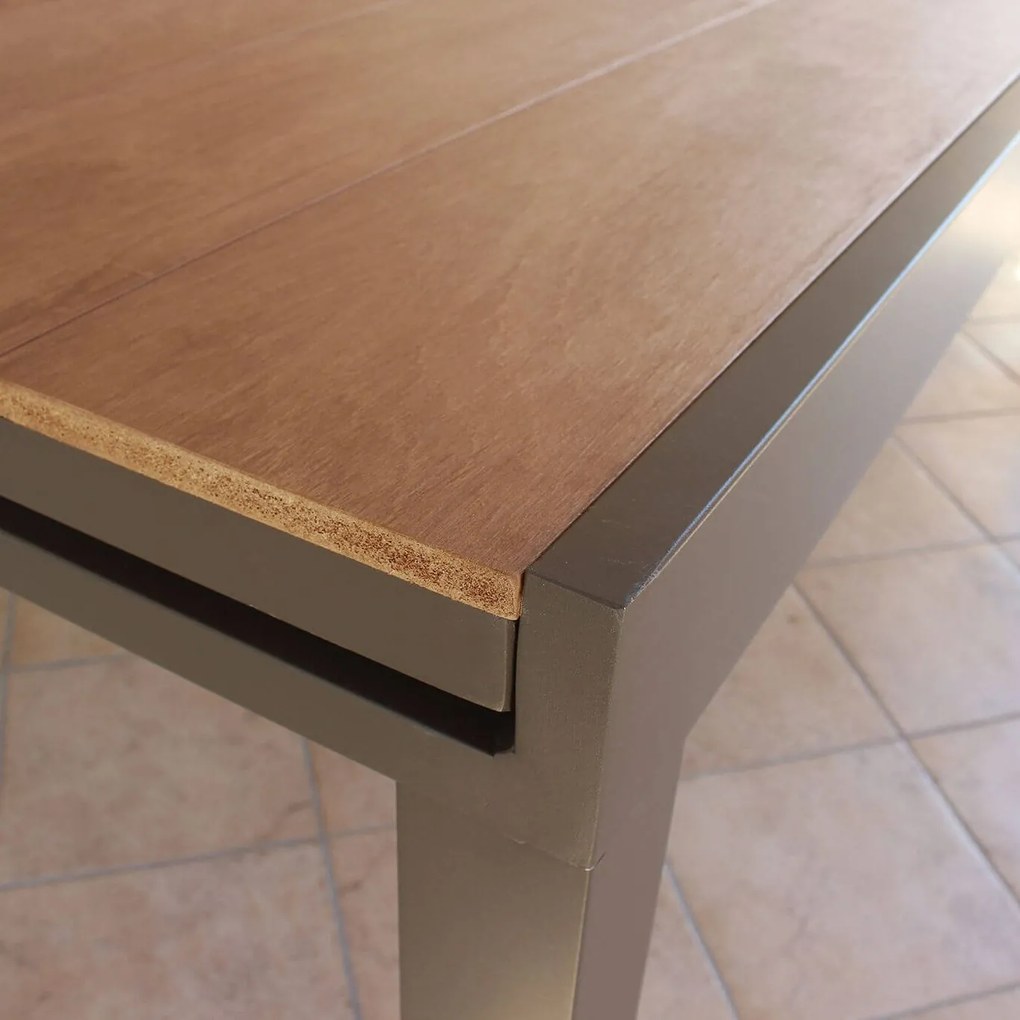 VIDUUS - tavolo da giardino allungabile in alluminio e polywood