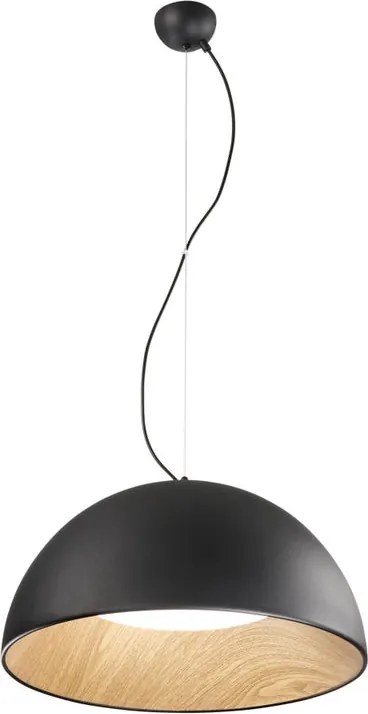Lampadario LED glamour LED-COCO-S50-NER nero Ø50cm, luce con 3 temperature di colore 4400 lumen, LUCE AMBIENTE DESIGN