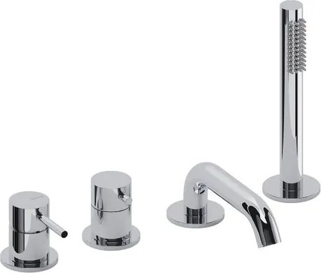 Rubinetto per vasca getto laminare cristallino Loop cromo SANYCCES