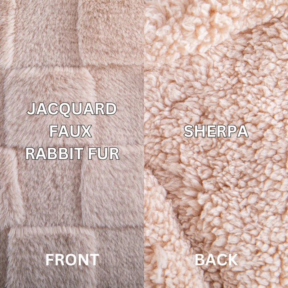 Coperta marrone in micropile 150x200 cm Rava – Tiseco Home Studio