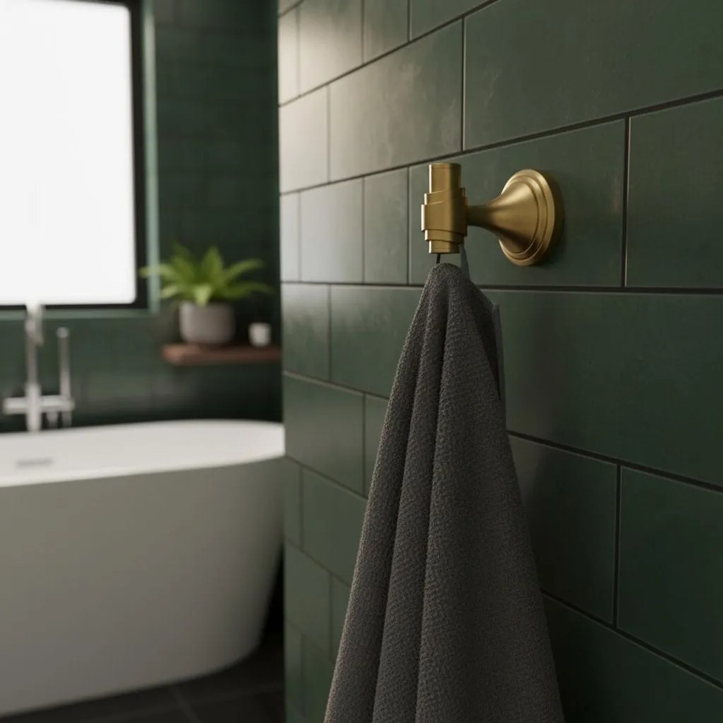 Appendiabiti da bagno 16101 Aristo Brushed Gold
