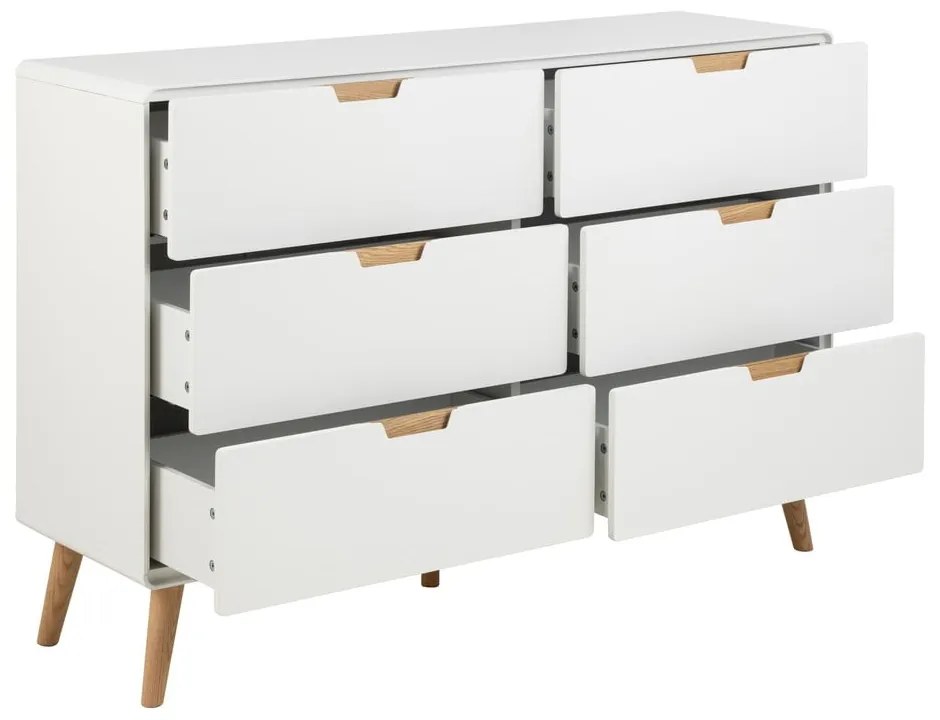 Cassettiera bianca 135x90x40 cm Lowell - Actona