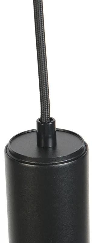 Lampada a sospensione di design nera - Tuba Small