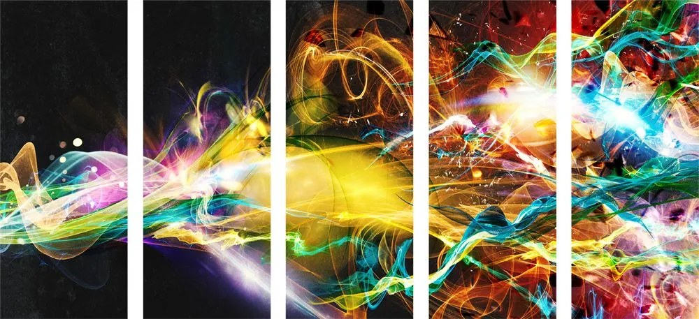 Quadri 5 pezzi – Esplosione di colori