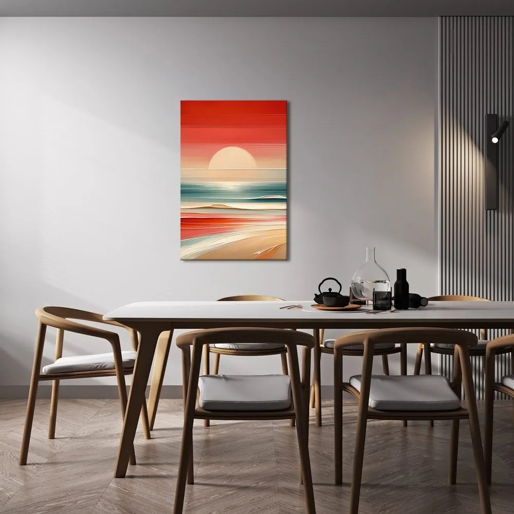 Quadro su tela – Spiagge sabbiose nella luce calda