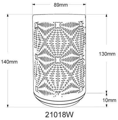 Globo 21018W - Lampada da tavolo LED RGB AMIYAH LED/1W/5V 500 mAh bianca