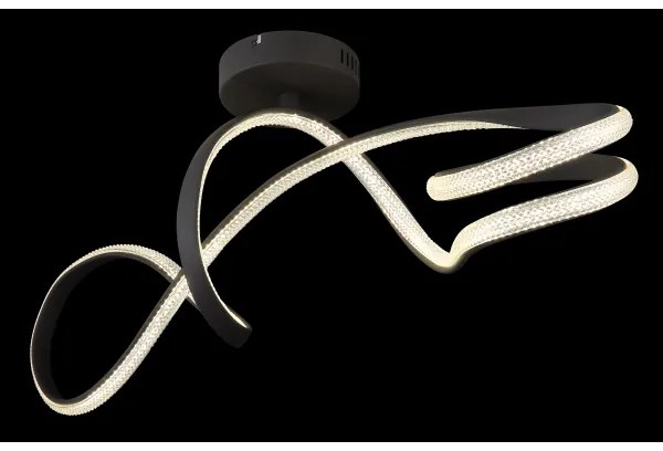 Globo 67341DS - Lampadario a plafone LED SWIRL LED/30W/230V nero