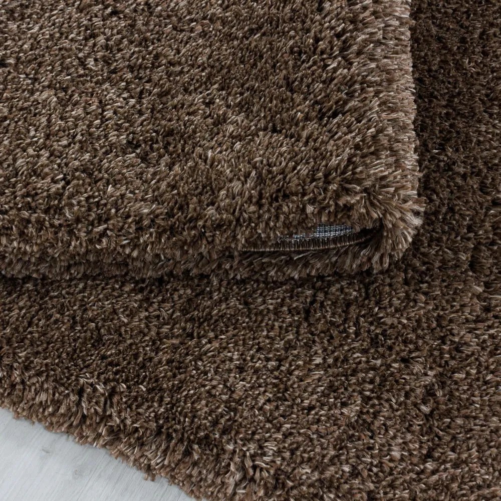 Tappeto marrone scuro 80x150 cm Fluffy - Ayyildiz Carpets
