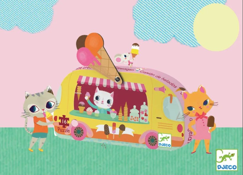 Puzzle - gelataio - 16 pezzi