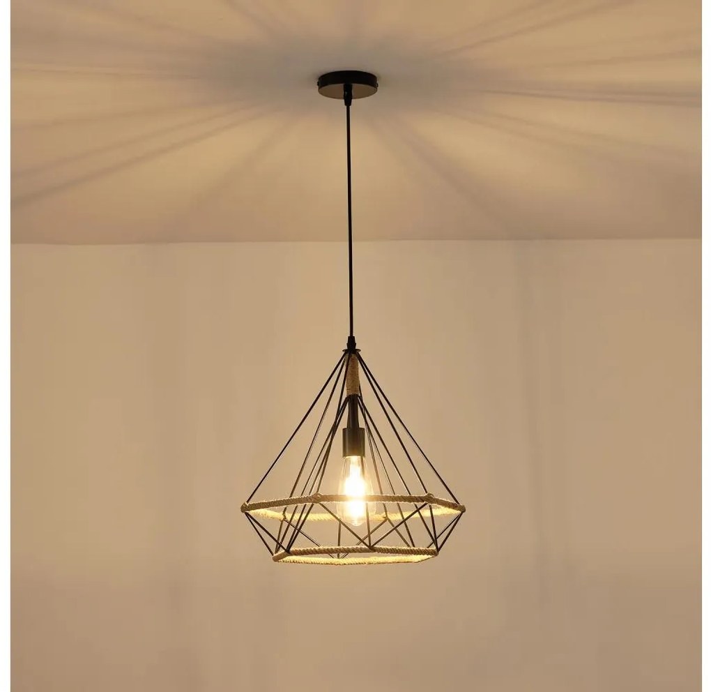 Lampadario a sospensione con filo FLARE 1xE27/15W/230V beige