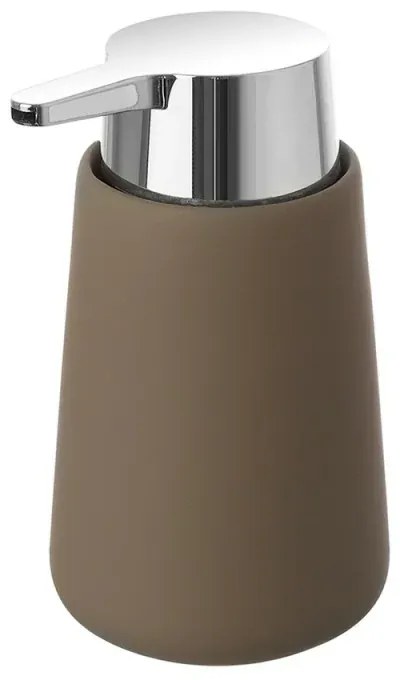Dispenser sapone liquido da appoggio in ceramica tortora Sidney
