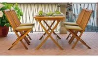 Tavolo Rettangolare Pieghevole da Giardino 120x70 cm in Legno Teak Vorghini Lipari