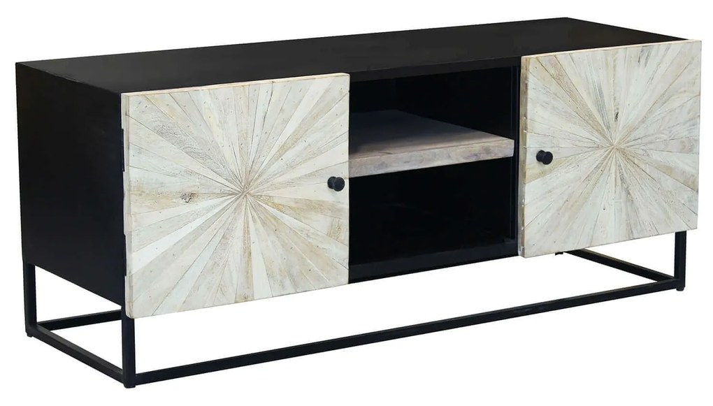 SPIRAL - porta tv legno e ferro