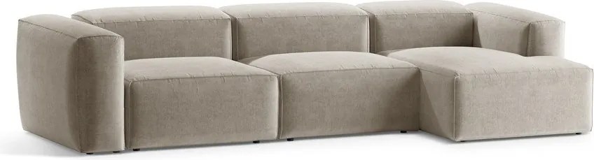 Divano angolare beige (con penisola a destra/con chaise lounge) Bergamo – Cosmopolitan Design