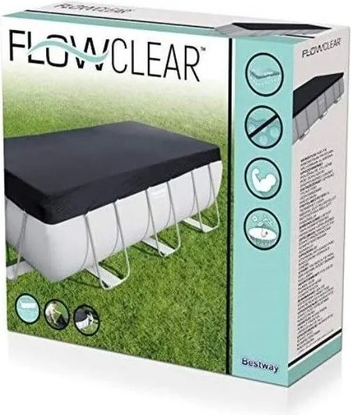 P03626 BESTWAY TELO DI COPERTURA IN PVC PER PISCINE 9.56x4.88x1.32 PISCINA RIGIDA