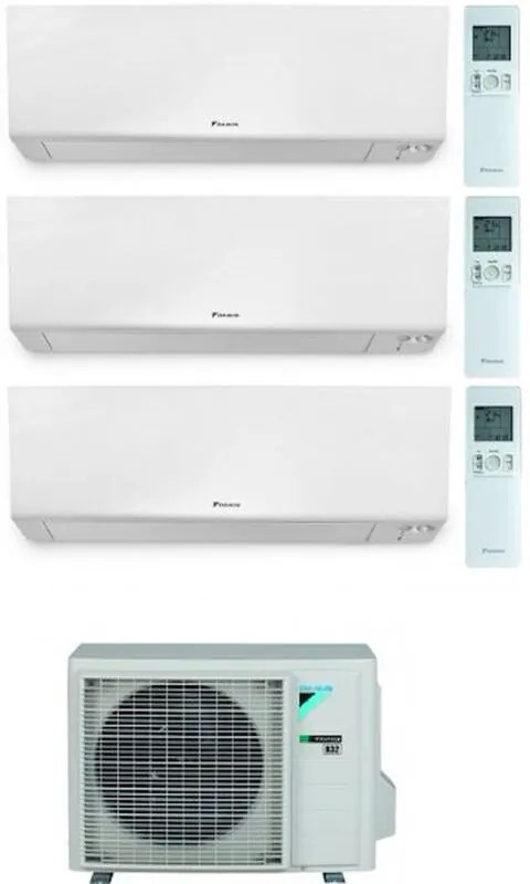 Daikin - Condizionatore trialsplit serie Perfera ftxm25a+ ftxm25a + ftxm25a +3mxm52a9 9000 9000 9000 Btu codice prod: FTXM25A(3) 3MXM52A9
