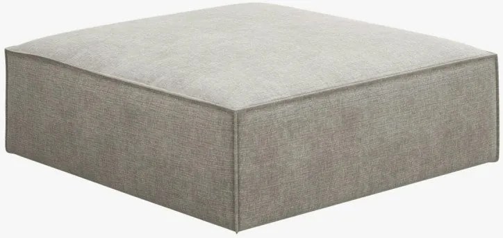 Pouf Kaelle in chenille - L100 cm