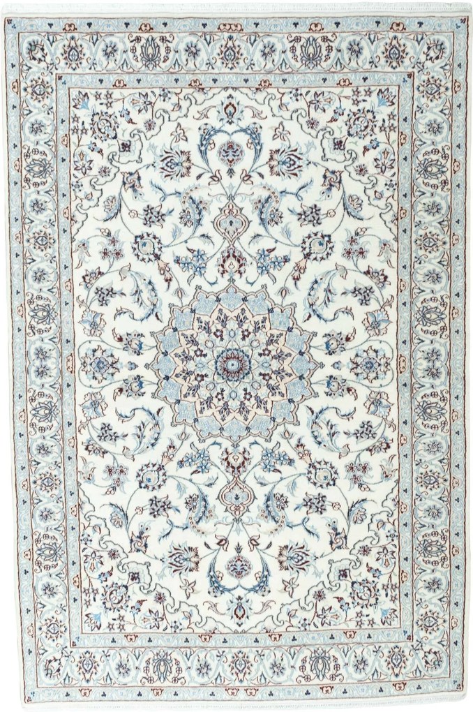Nain Tappeto persiano 140x200 Beige (Iran) Annodato A Mano