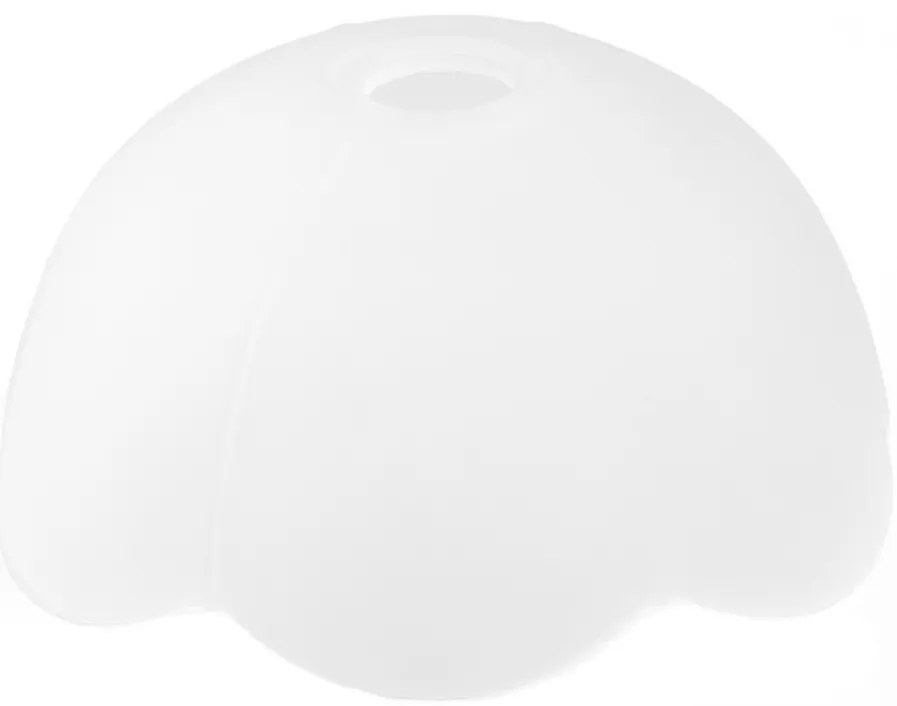 Vetro di ricambio per lampadario E27 diametro 18,4 cm bianco