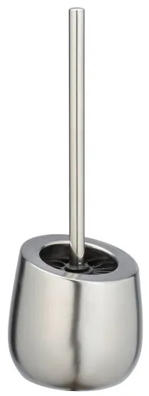 WENKO 24140100 - Scopino WC BADI 13,5x38 cm argento
