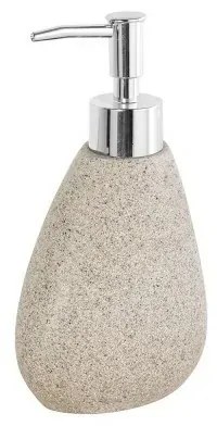 Dispenser Sapone Da Appoggio in Poliresina Effetto Pietra Stone