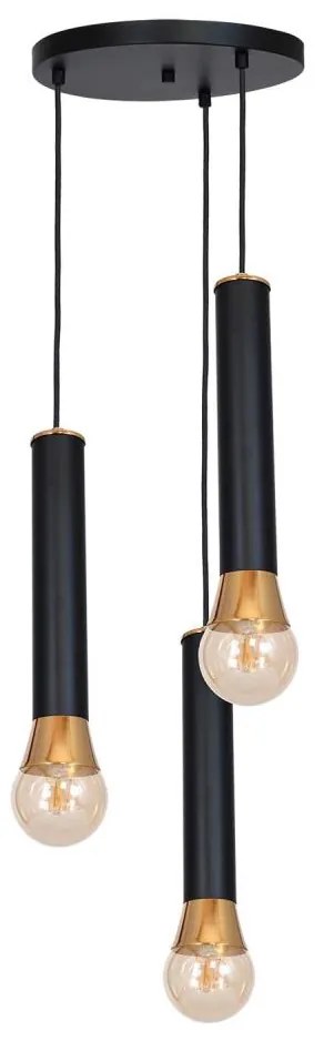 Lampadario a sospensione con filo LUNAE 3xE27/60W/230V