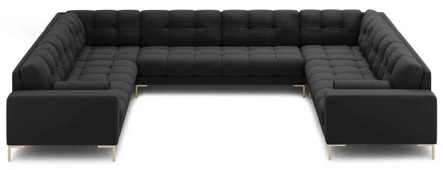 Divano angolare a U grigio scuro Bali - Cosmopolitan Design