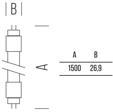 Tube T8 1700lm 1500mm 17,9W FOOD