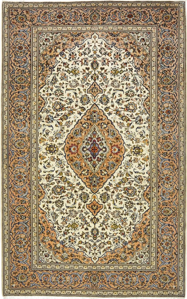 Kashan Tappeto persiano 310x200 Beige (Iran) Annodato A Mano